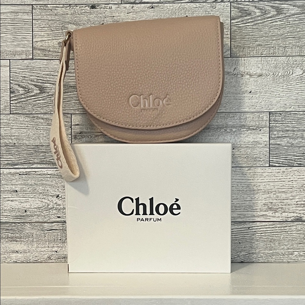 GWP- Pink Leather Wristlet Clutch